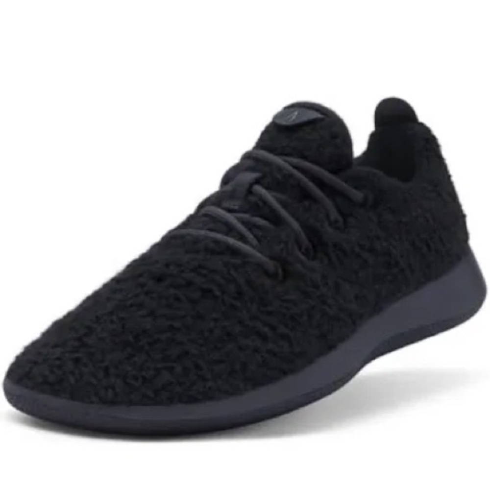 Allbirds Women Wool Runner Fluffy Sherpa Black Shoes Sz 9